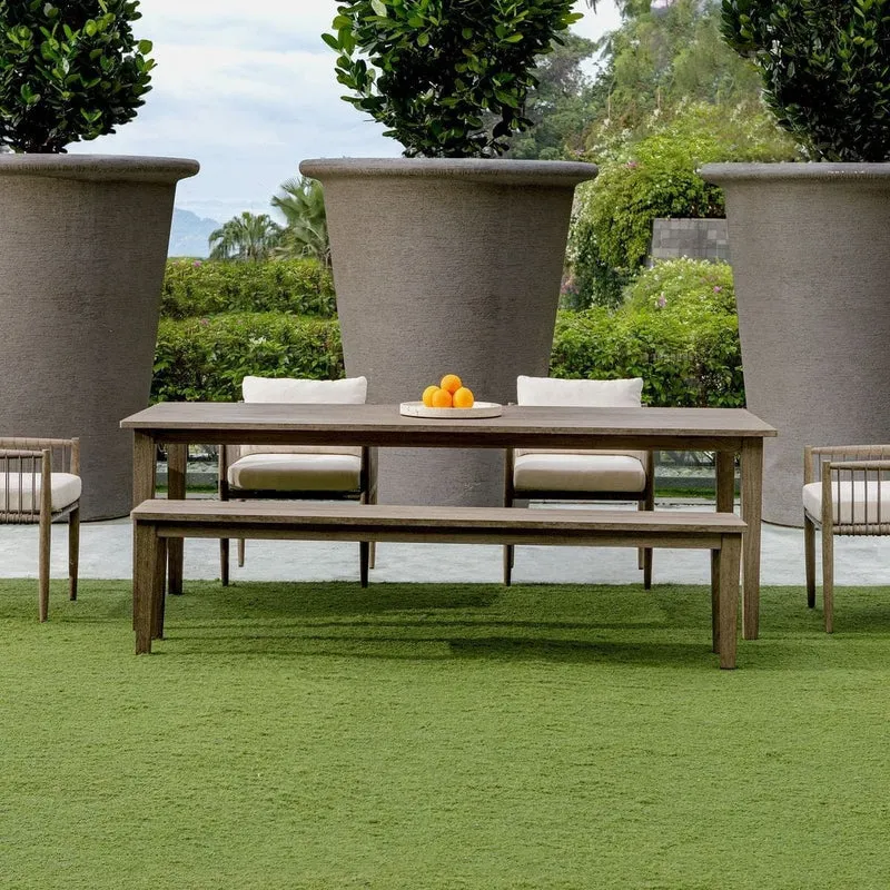 Forsyth Indoor/Outdoor Dining Table in Dark Grey