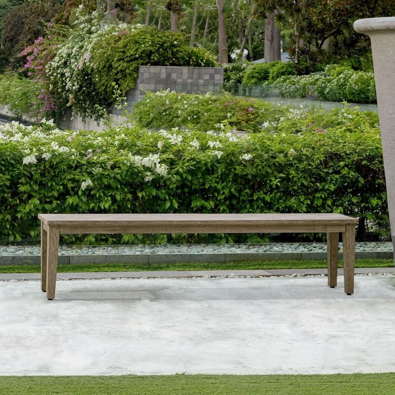 Forsyth Dark Gray Outdoor Bench