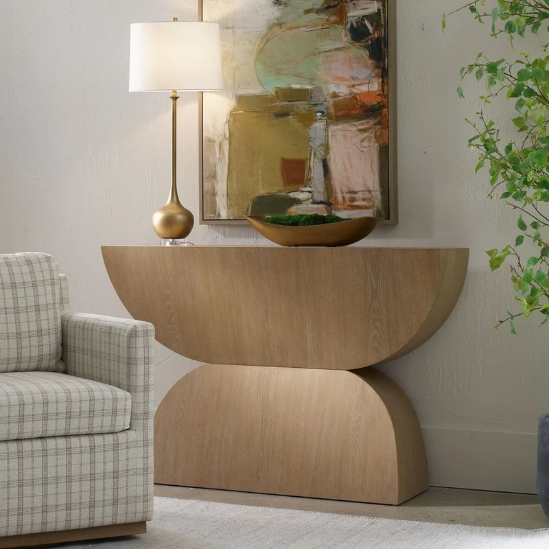 Ciano Modern Console Table in Wood