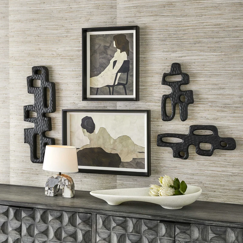 Chiseled Silhouette Wall Sculpture - Large