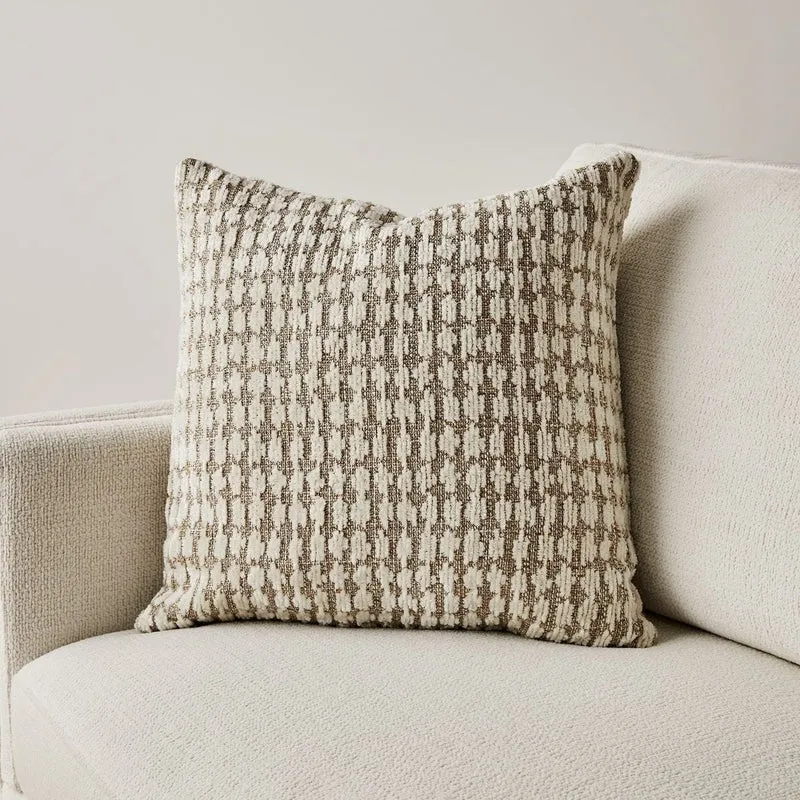 Cotton Patch Cushion in Snow
