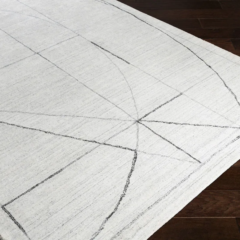 Costilla Modern White 6 X 9 Rug