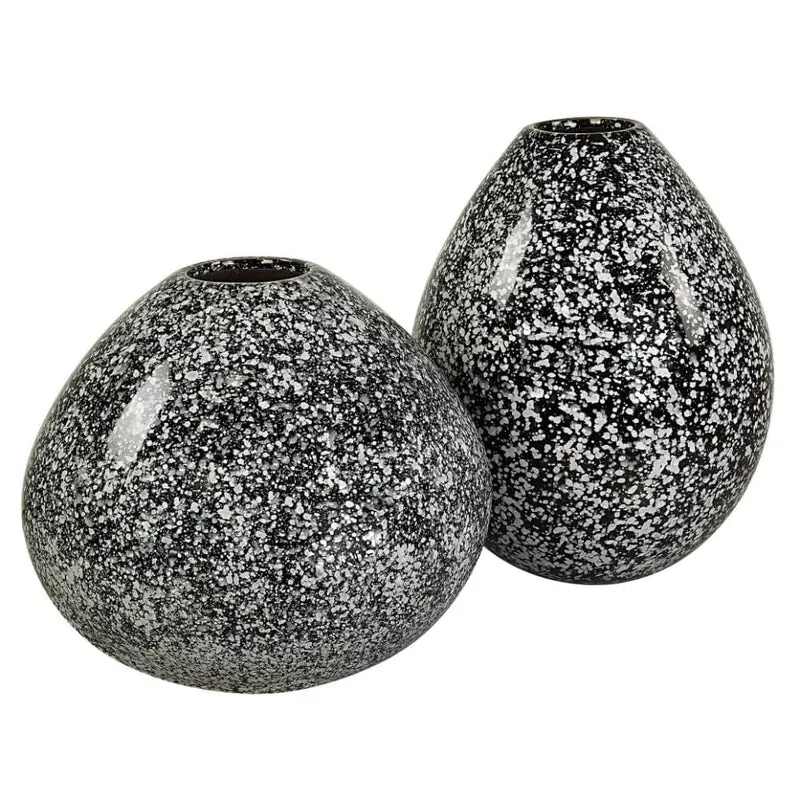 Cosmic Black & White Vases| Set of 2