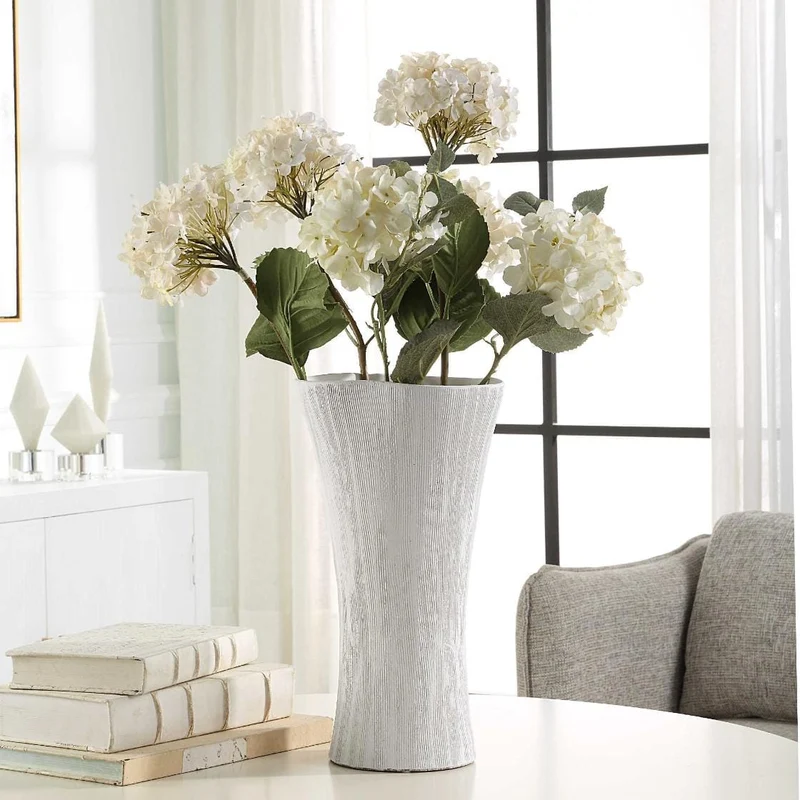 Floreana Tall White Vase