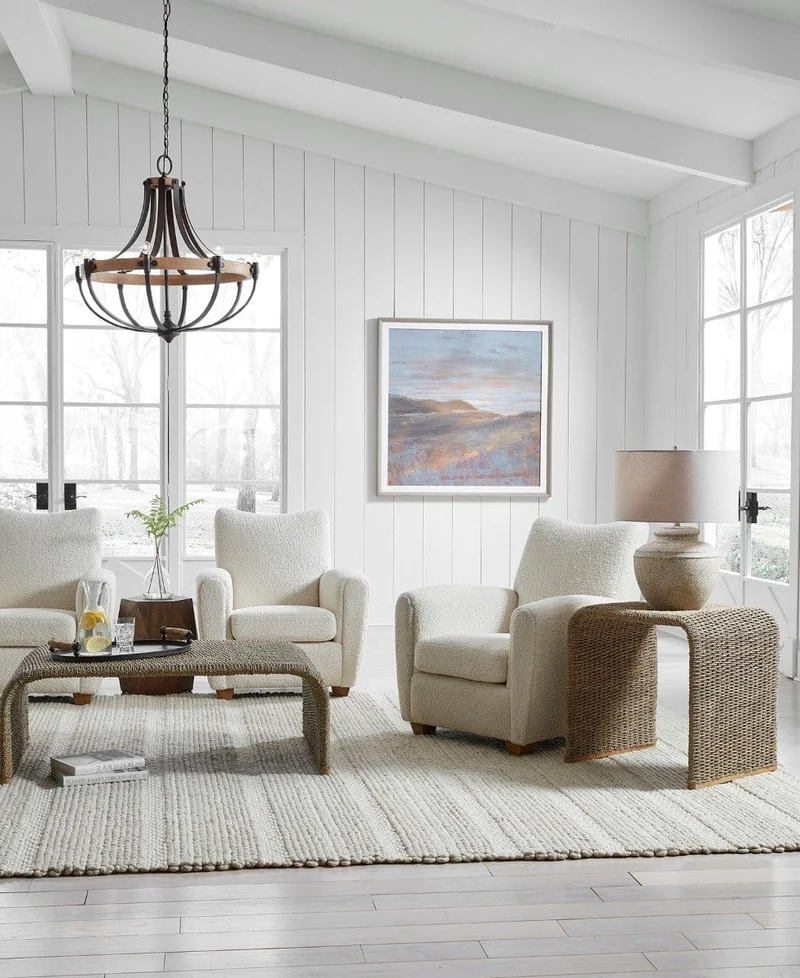 Calabria Woven Seagrass End Table