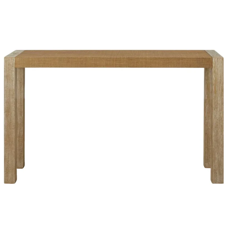 Bentley Grasscloth Console Table