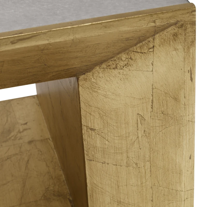 Flair Gold Cube Table