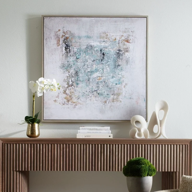 Find Me Here Abstract Framed Canvas Art