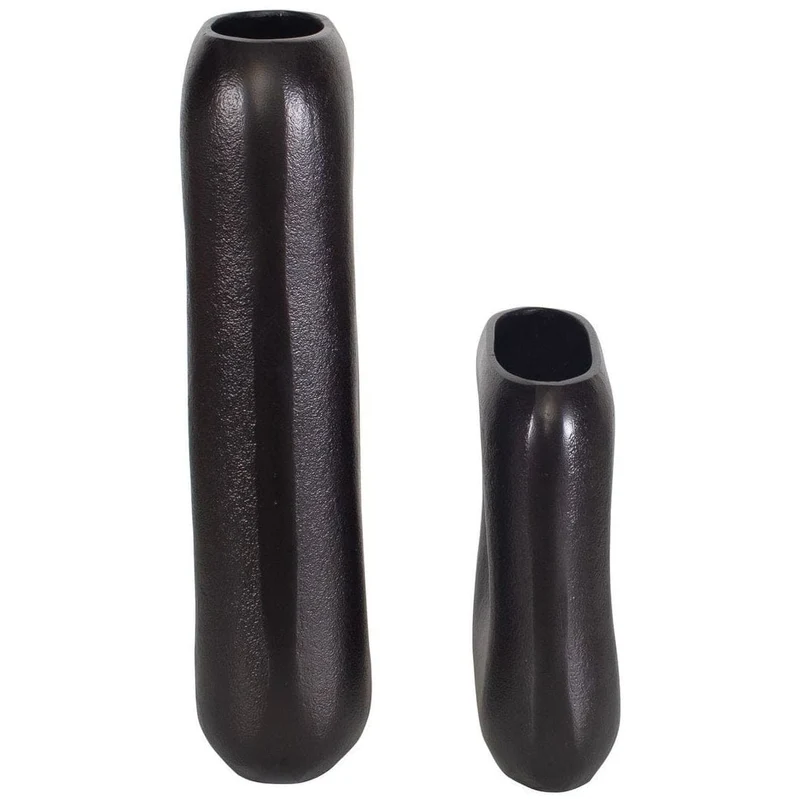 Anodic Vases in Dark Brown - Set of 2