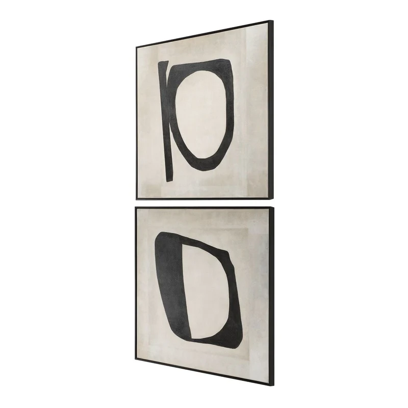 Characters Abstract Art Set of 2