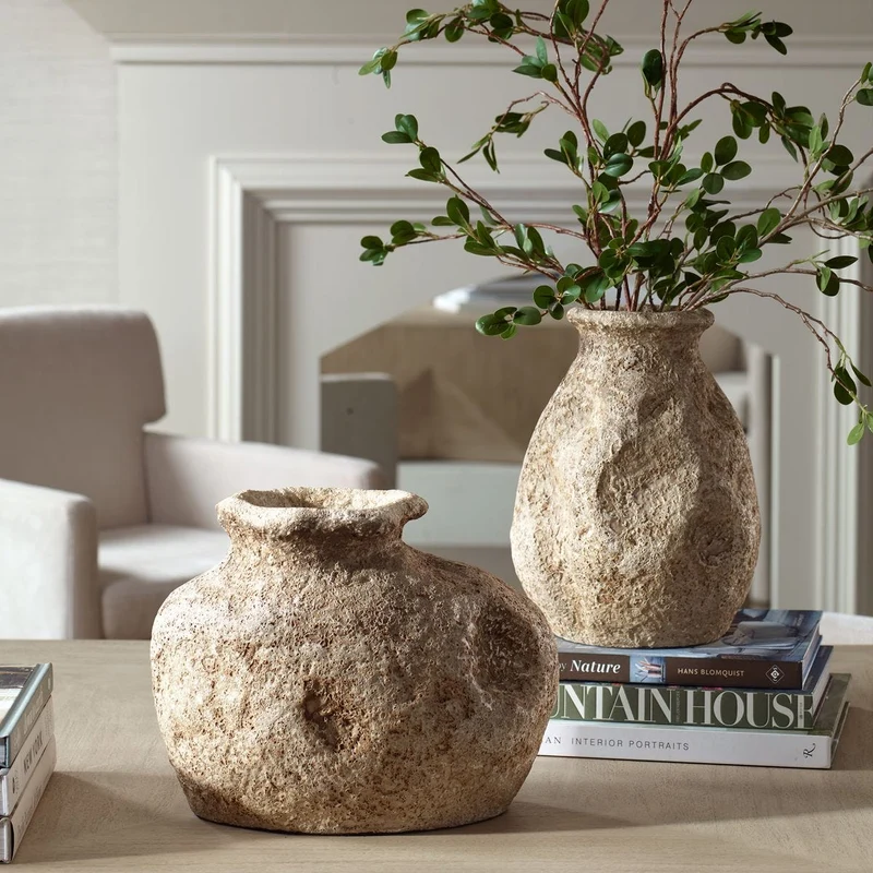 Anchient Echos Indoor-Outdoor Vases Set of 2