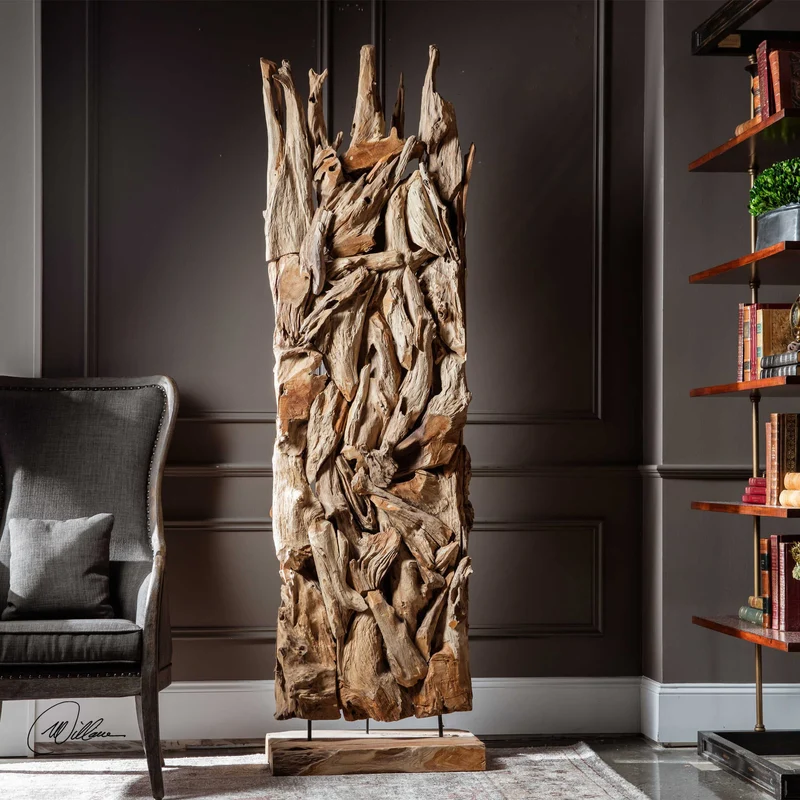 Amzi Wooden Floor Sculpture
