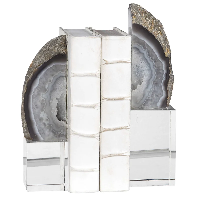 Amiya Bookends, Set of 2