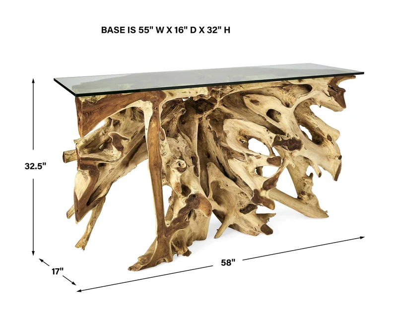 Center Root Console Table - 58x17
