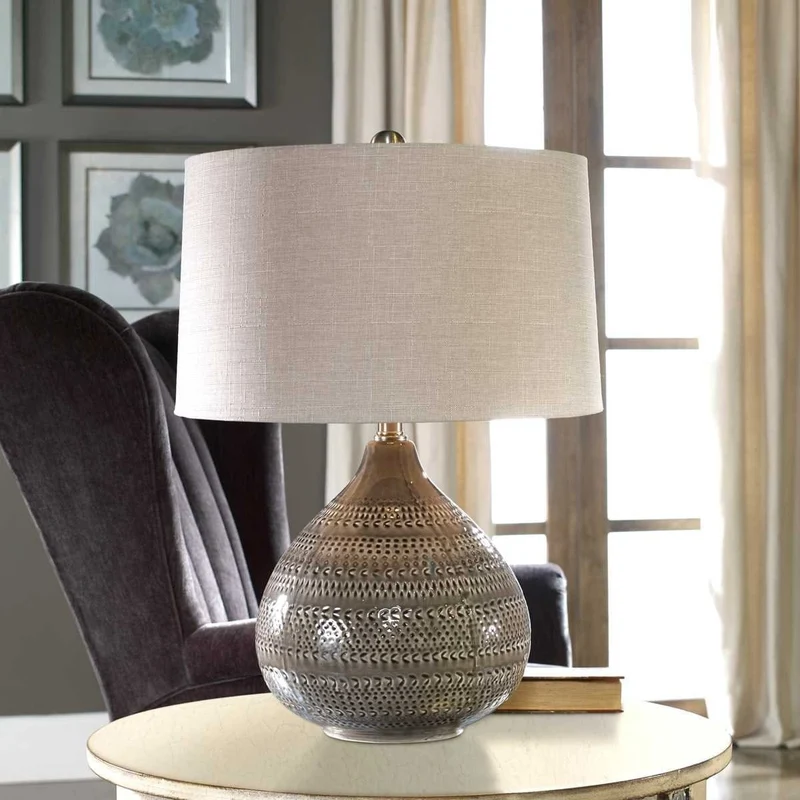 Batova Smoke Grey Lamp