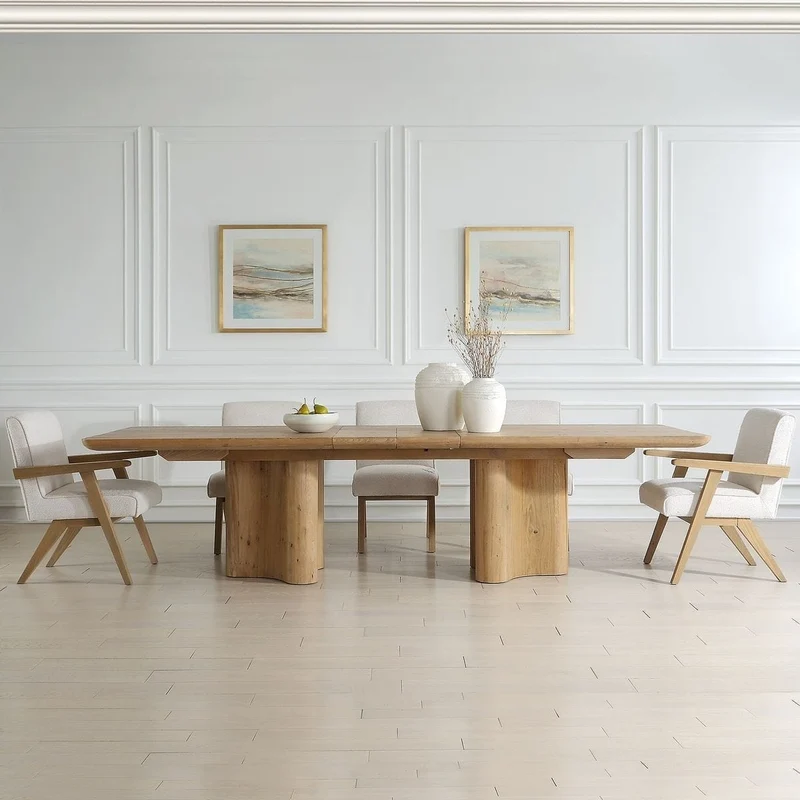 Cecelia Oak Extending Dining Table 243.8 - 304.8cm