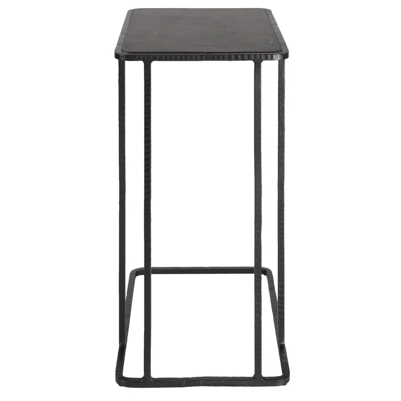 Cavern Stone & Iron Accent Table