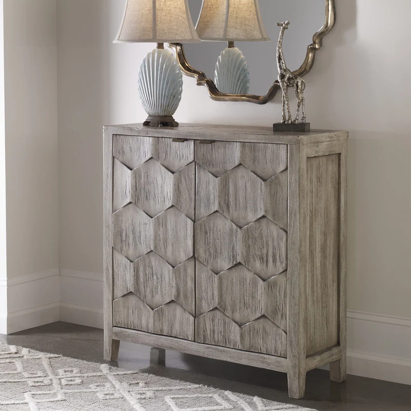 Catori Smoked Ivory Console Cabinet
