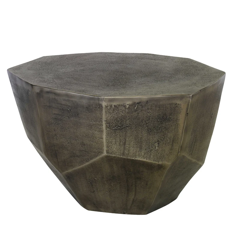 Cathenna Coffee Table - Antiqued Nickel Medium