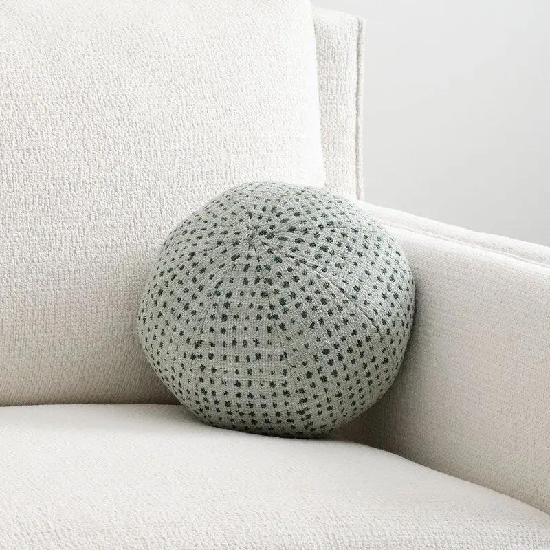 Ball Bearing Cushion in Dotted Sea Salt