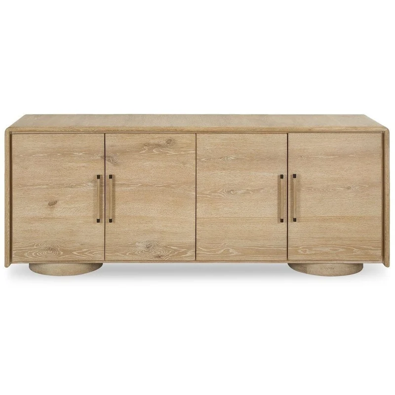 Evanston 4 Door Cabinet in Natural Oak