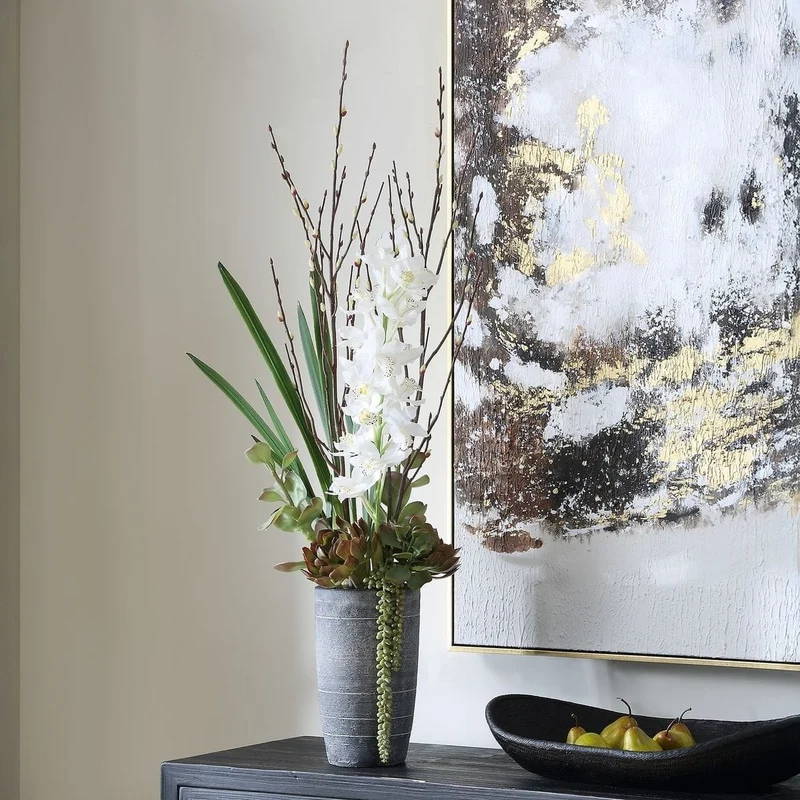 Eterna Orchid Centerpiece and Vase