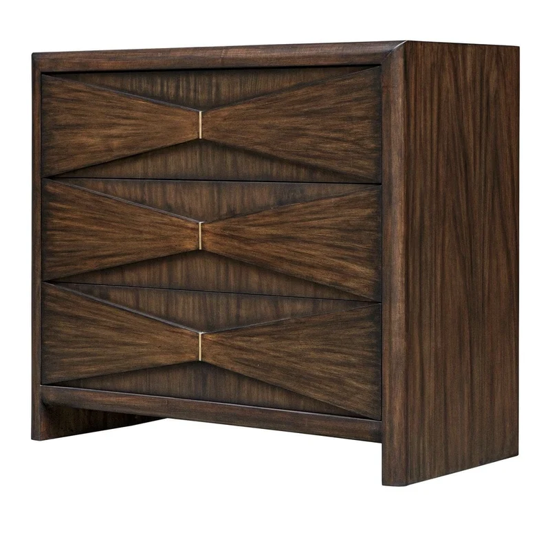 Bowtie 3 Drawer Mid-Century Chest