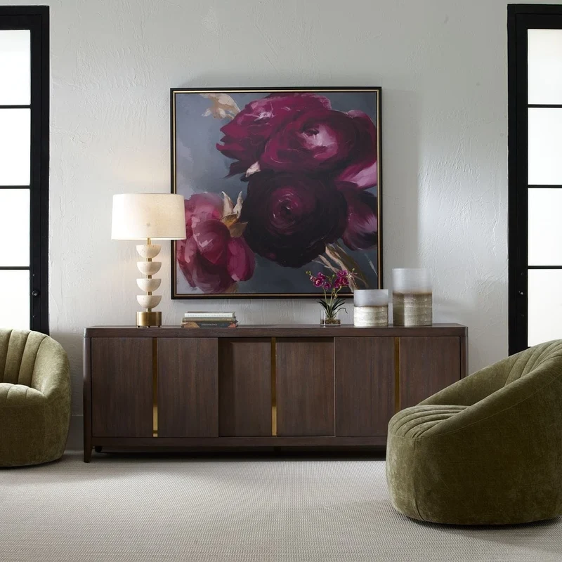 Botero Walnut Console Cabinet