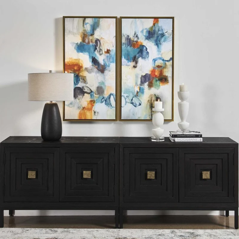 Casual Moments Framed Abstract Art | Set of 2