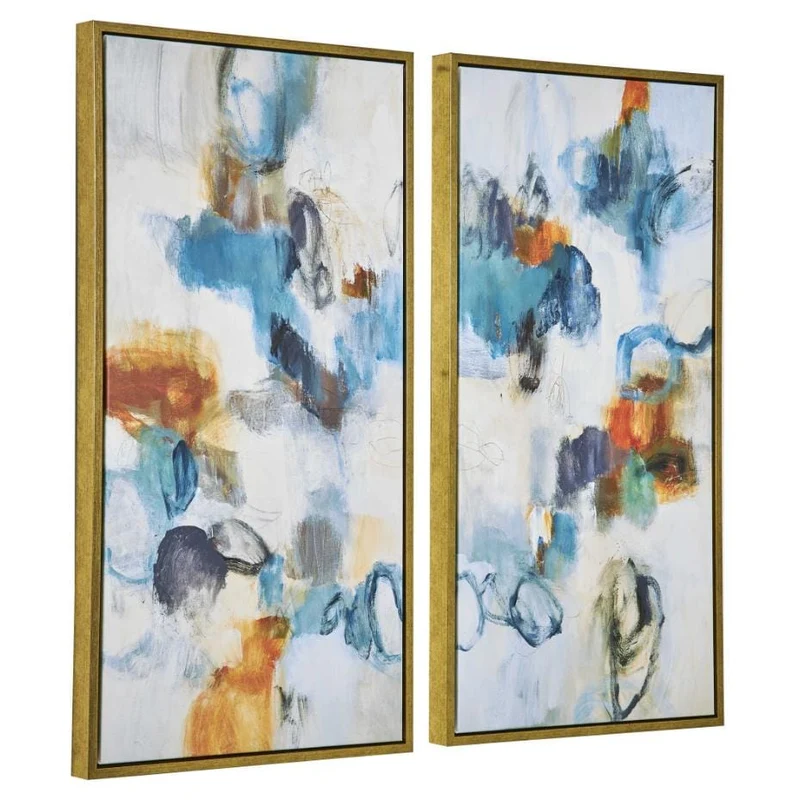 Casual Moments Framed Abstract Art | Set of 2