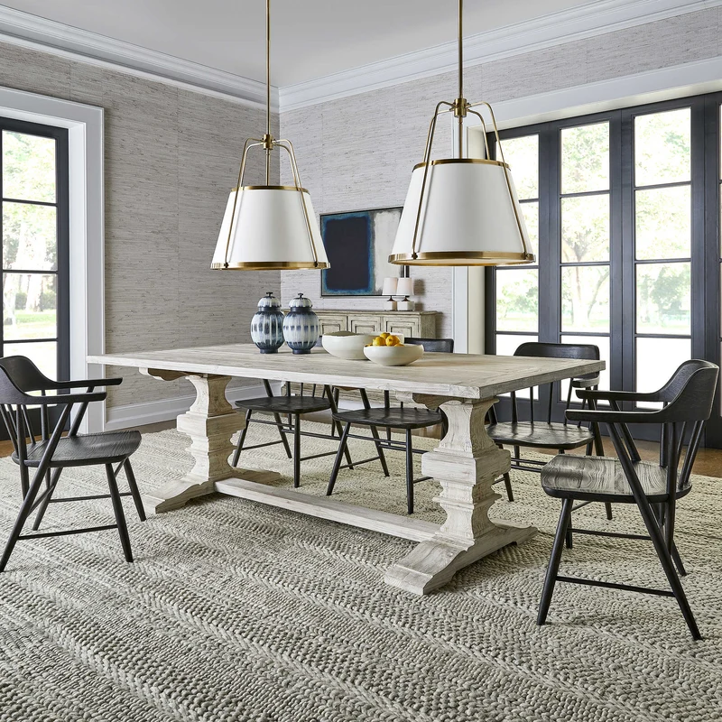 Baldrick Extension Dining Table - White 244 - 336cm