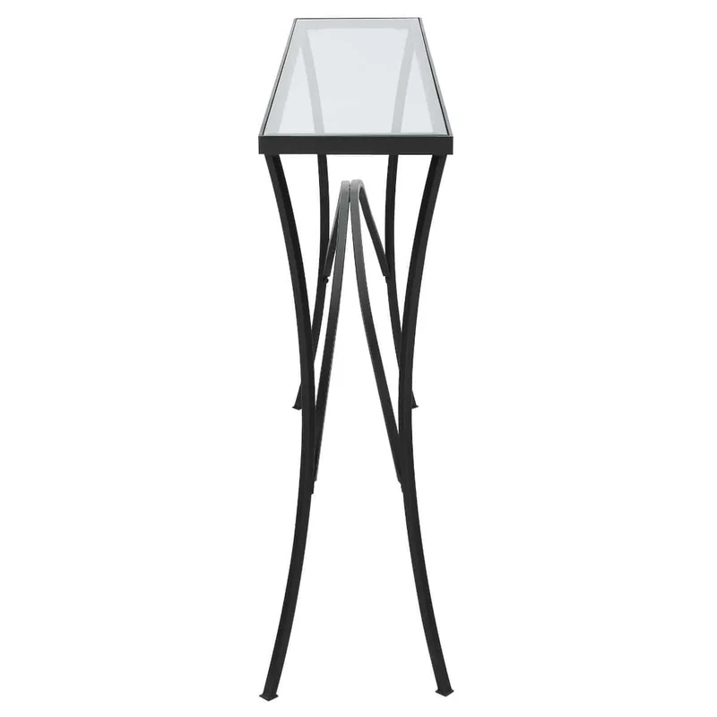 Alayna Console Table in Black Metal