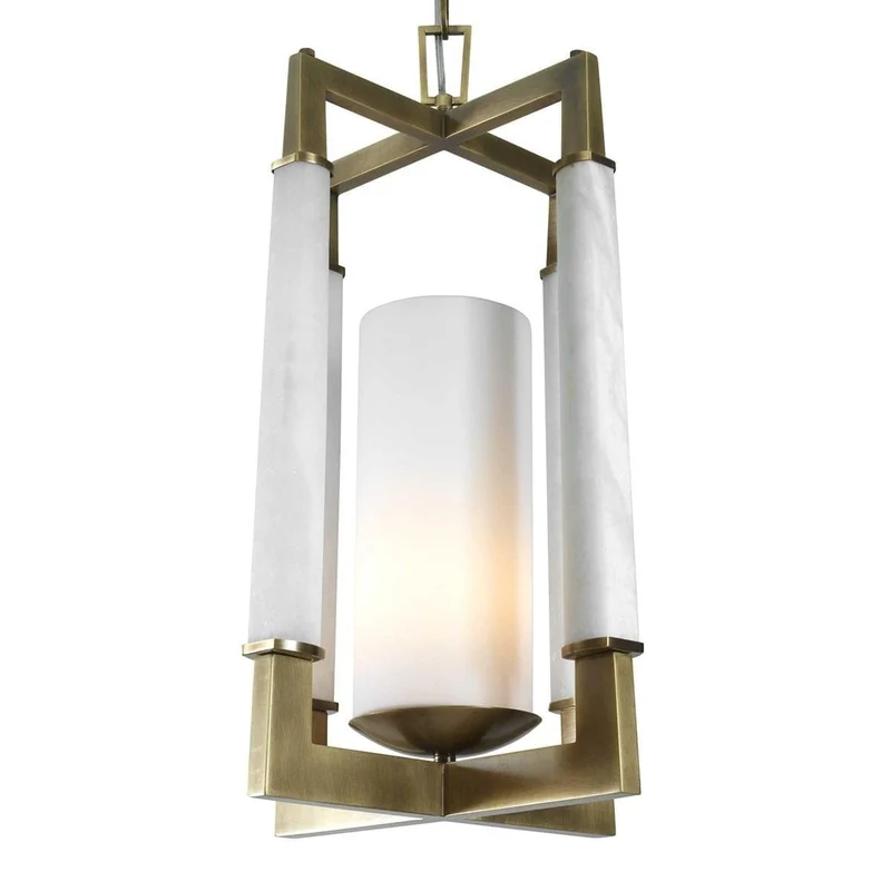 Alabaster Temple Pendant Light