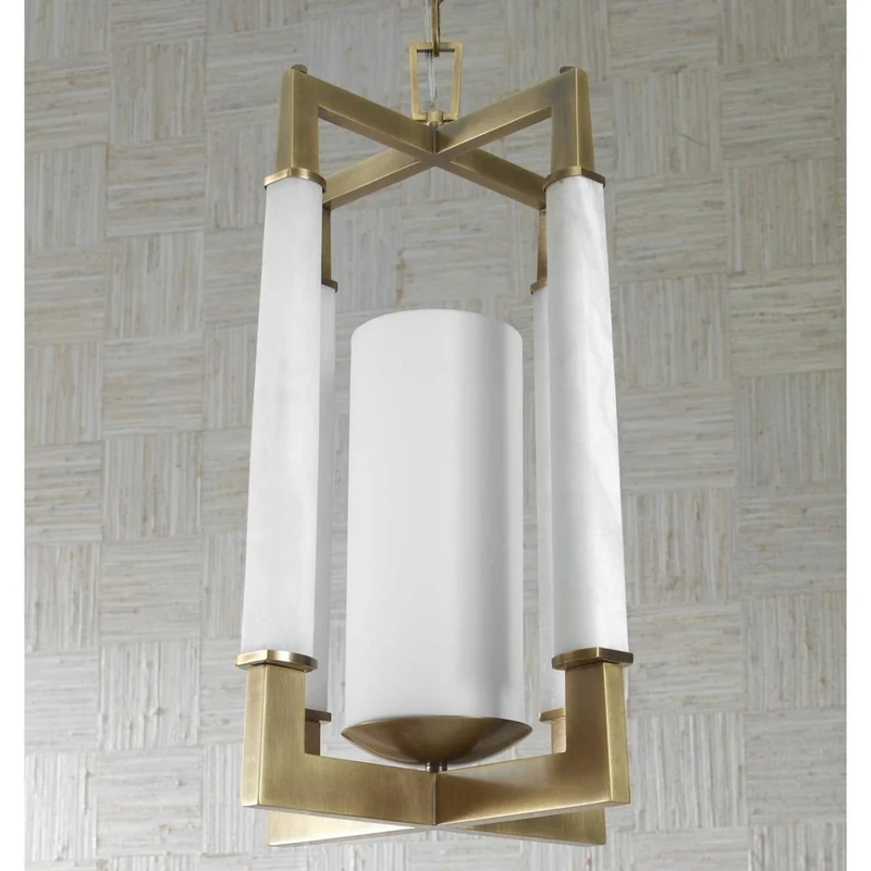 Alabaster Temple Pendant Light