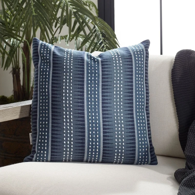 Backgammon Outdoor Cushion in Slate