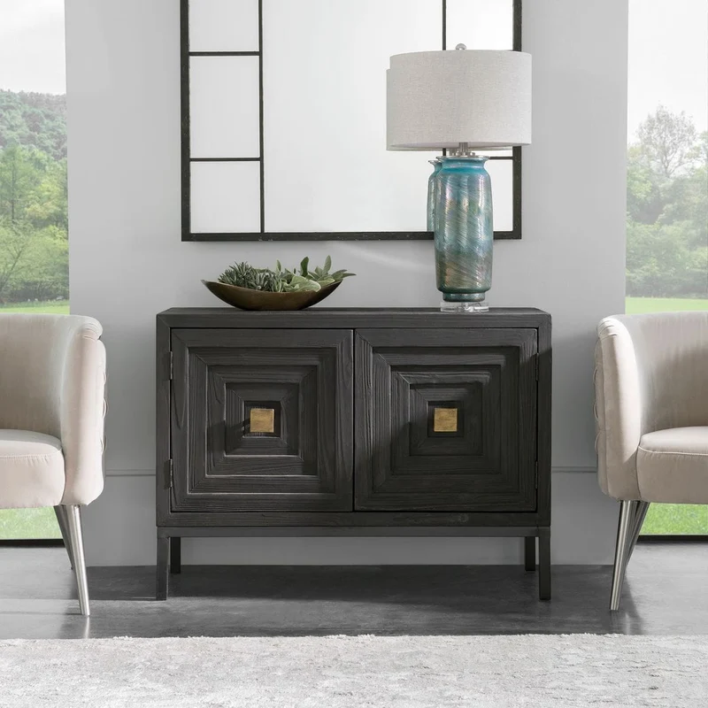 Aiken Dark Walnut 2 Door Cabinet