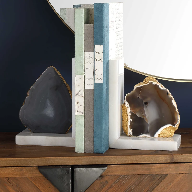 Aysha Bookends, Set of 2