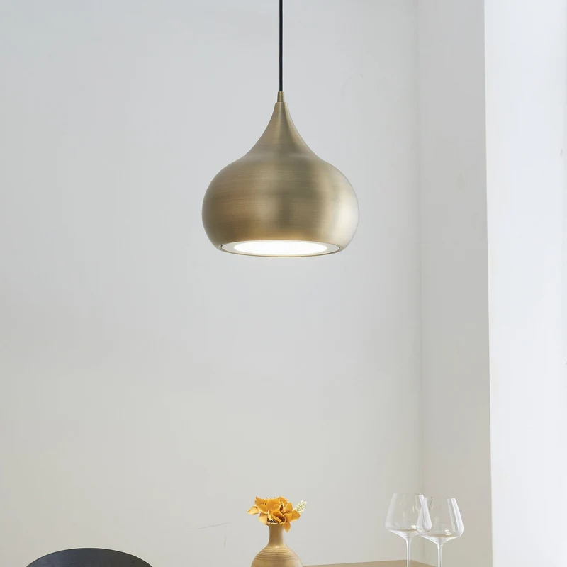 Beeston Pendant Light Antique Brass | OUTLET