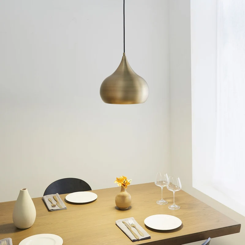 Beeston Pendant Light Antique Brass | OUTLET