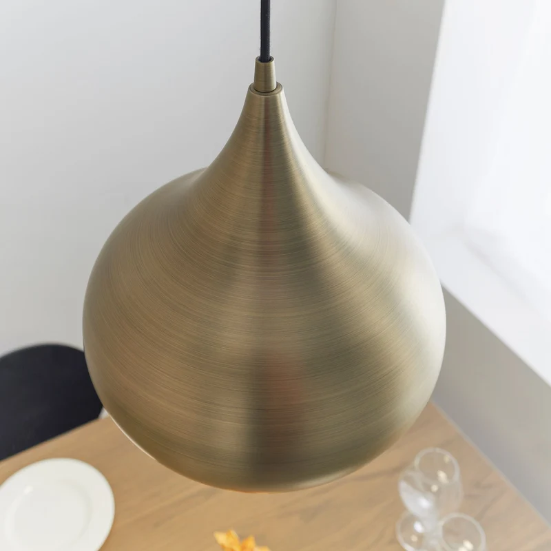 Beeston Pendant Light Antique Brass | OUTLET