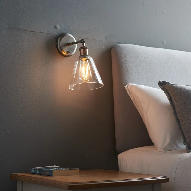 Catcott Wall Light - Silver Glass | OUTLET