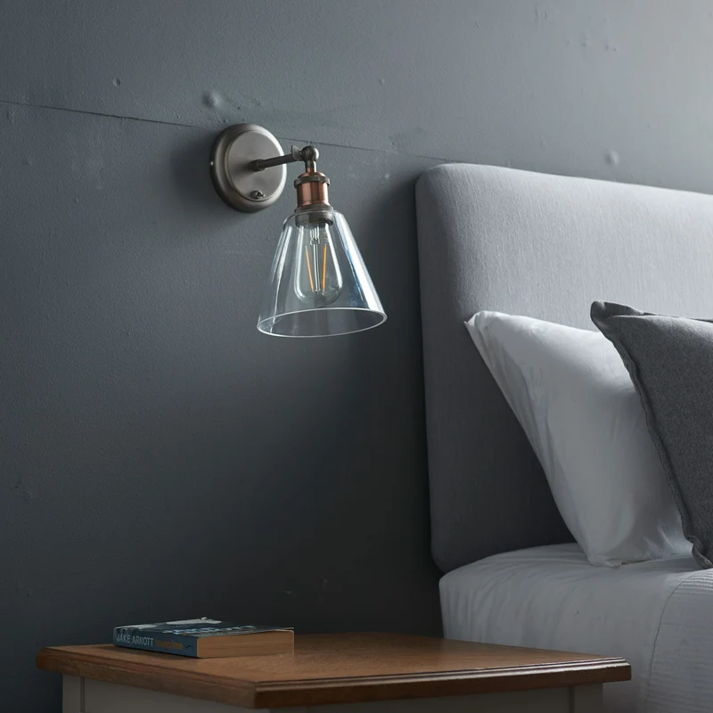 Catcott Wall Light - Silver Glass | OUTLET