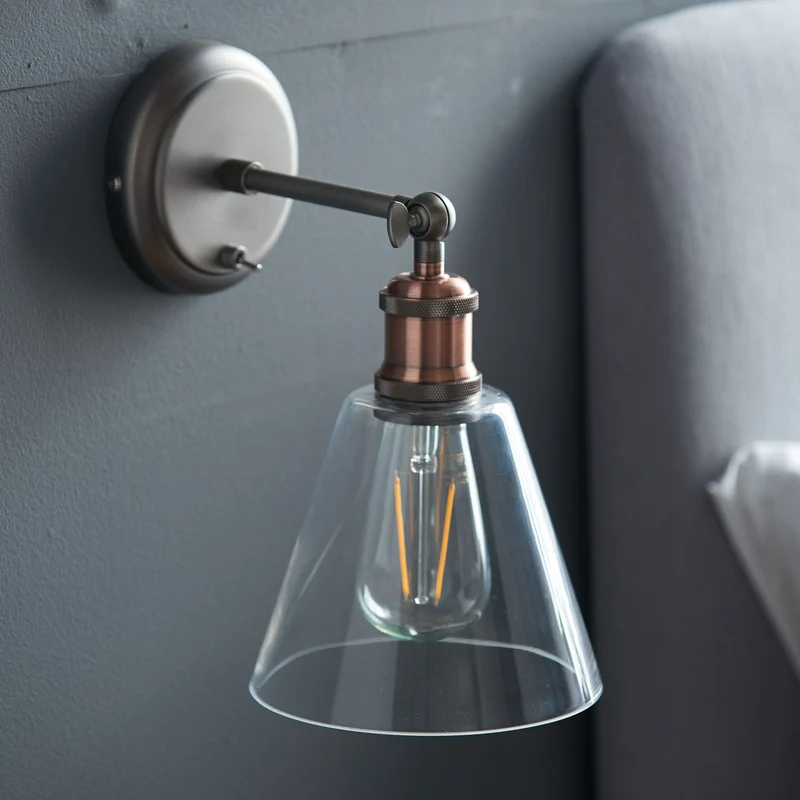 Catcott Wall Light - Silver Glass | OUTLET