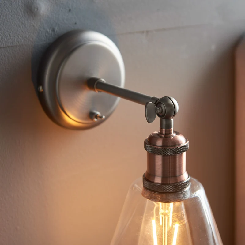 Catcott Wall Light - Silver Glass | OUTLET