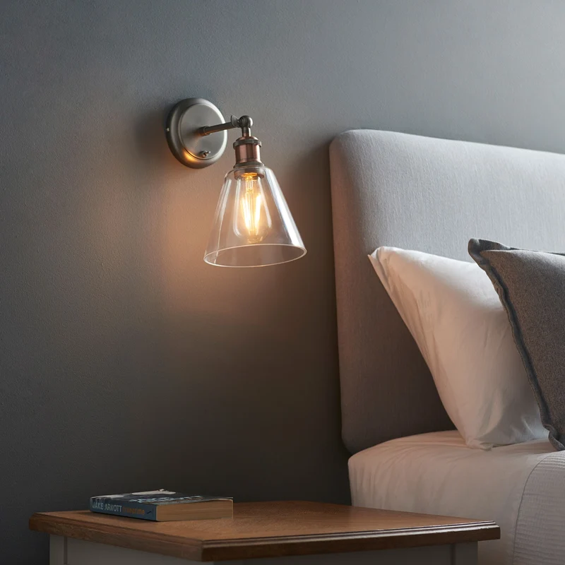 Catcott Wall Light - Silver Glass | OUTLET