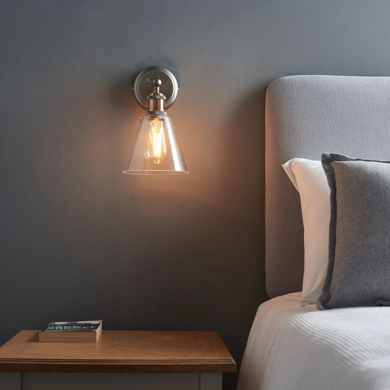 Catcott Wall Light - Silver Glass | OUTLET