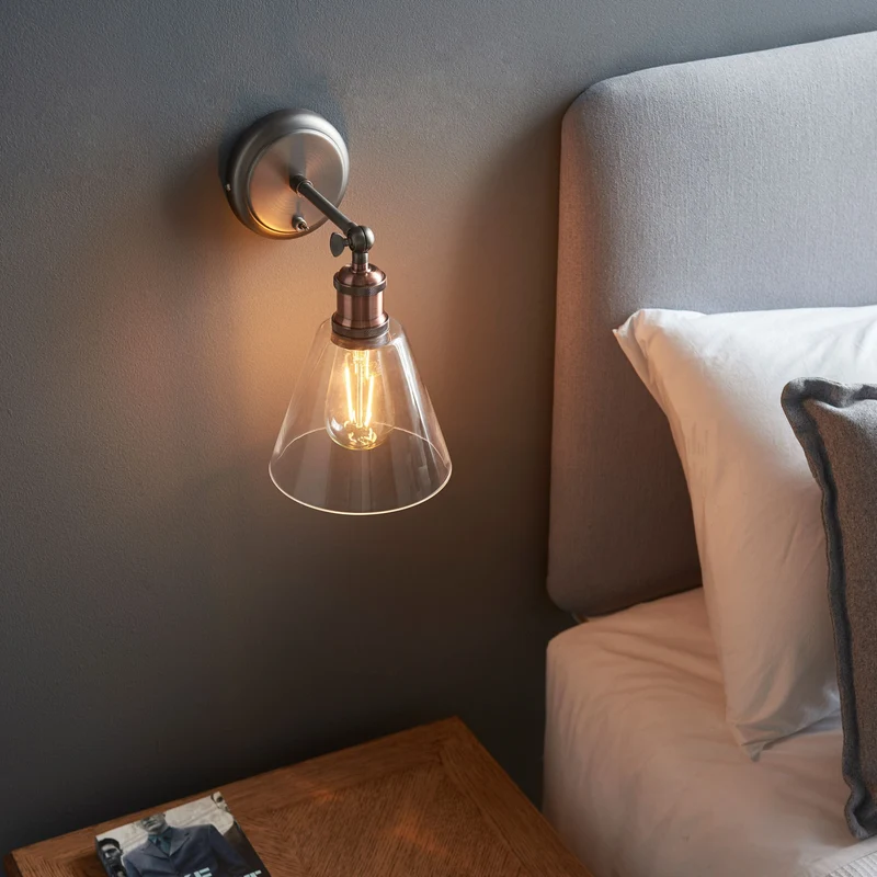 Catcott Wall Light - Silver Glass | OUTLET