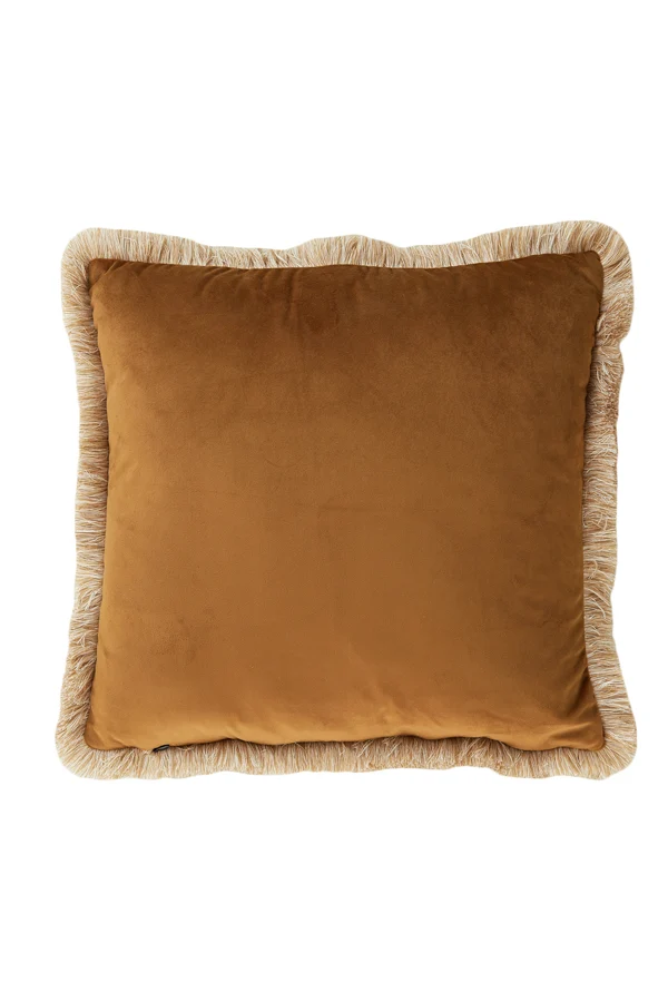 Cushion 45x45 cm LIENA velvet bronze-sand | OUTLET