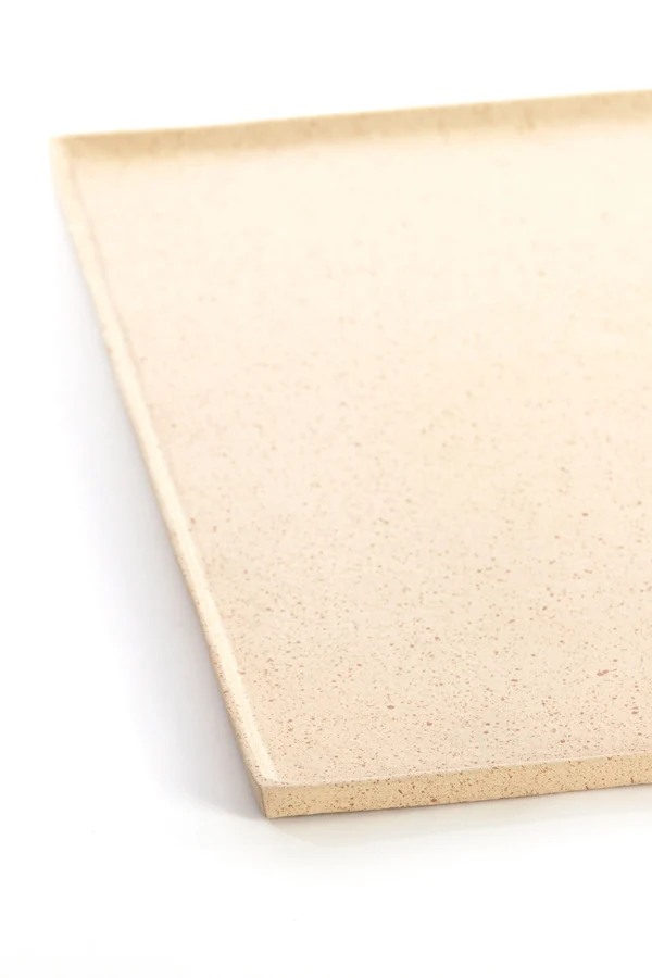 Dish 39,5x39,5x1,5 cm MAES sand+light brown spotted | OUTLET