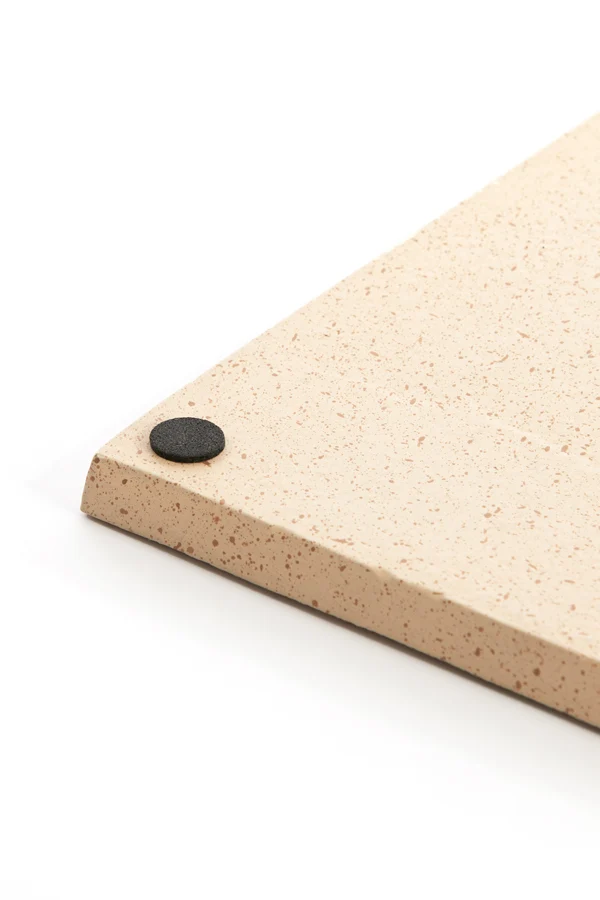 Dish 39,5x39,5x1,5 cm MAES sand+light brown spotted | OUTLET